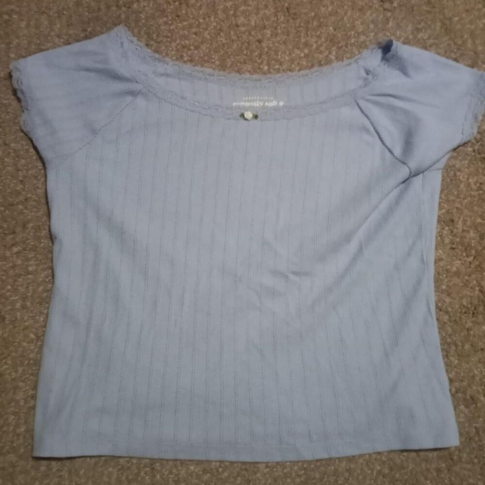 Aeropostale Women's Blue and Blouse